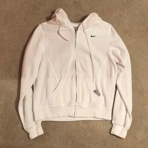 NIKE white hoodie